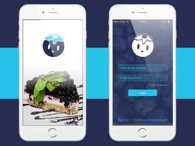 Blueberry App Design Example