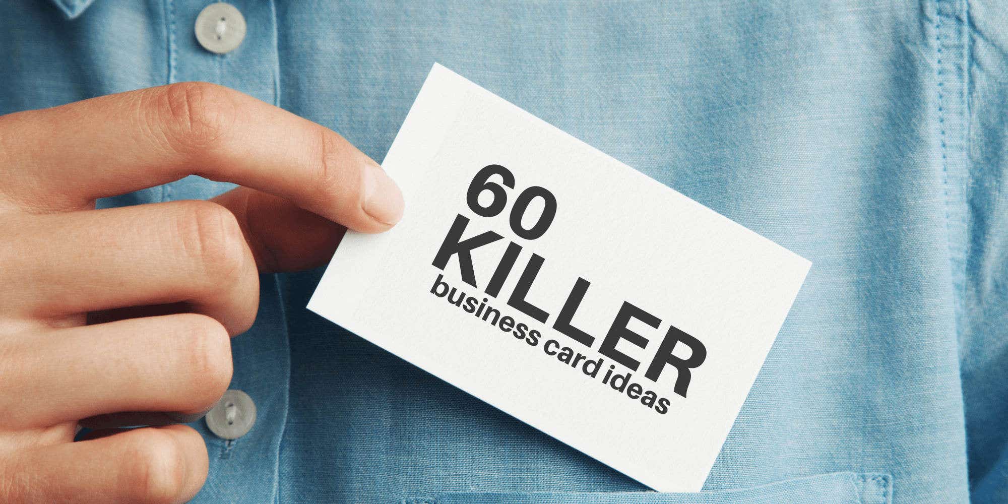 60 modern business cards to make a killer first impression ...
