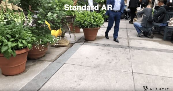 Standard AR without occlusion technology - nianticlabs.com